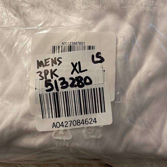 🆕 3-Pack Old Navy Men’s Rotation Crew Neck Long Sleeve T-Shirt White XLarge XL - Picture 12 of 14